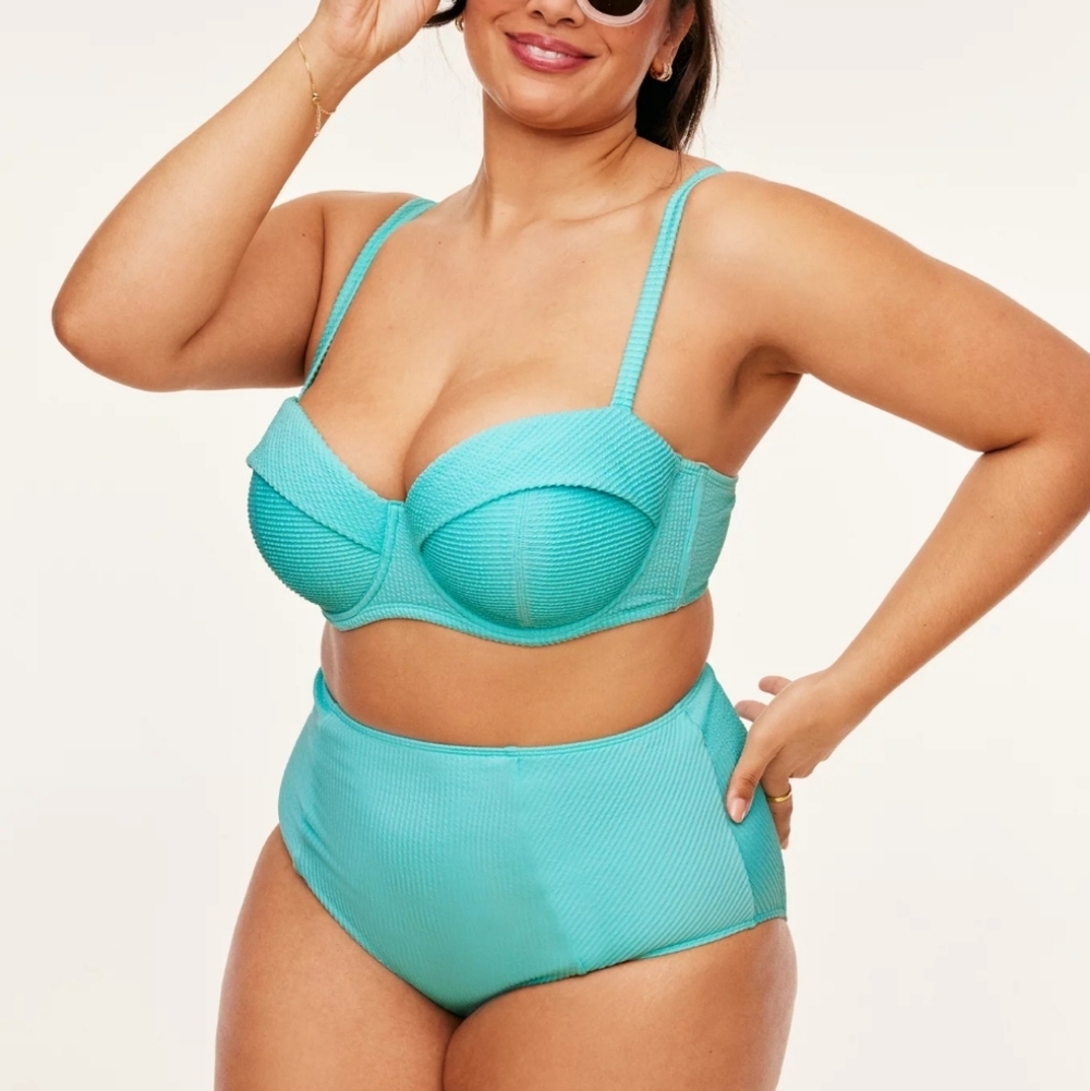 Adore Me Rochelle Contour High Waisted Bikini Size 2X 46DD